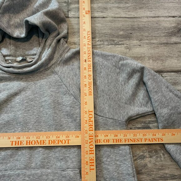 Athleta Swing French Terry Pullover Sweatshirt Hoodie, Light Gray, Large - Picture 10 of 10